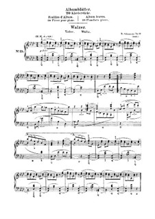 Album Leaves, Op.124: No.15 Waltz by Robert Schumann