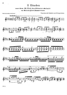 Two Etudes: Two Etudes by Heinrich Albert