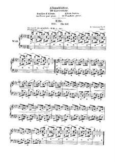Album Leaves, Op.124: No.17 The Elf by Robert Schumann