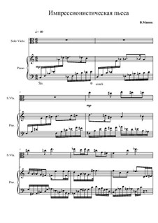 Impressionistic Piece: Score by Vitalii Manyk