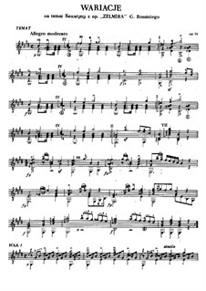 Variations on Cavatina from 'Zelmira' by G.Rossini for Guitar, Op.16: Variations on Cavatina from 'Zelmira' by G.Rossini for Guitar by Jan Nepomucen Bobrowicz