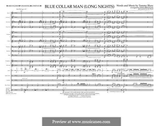 Blue Collar Man (Long Nights): Full Score by Tommy Shaw