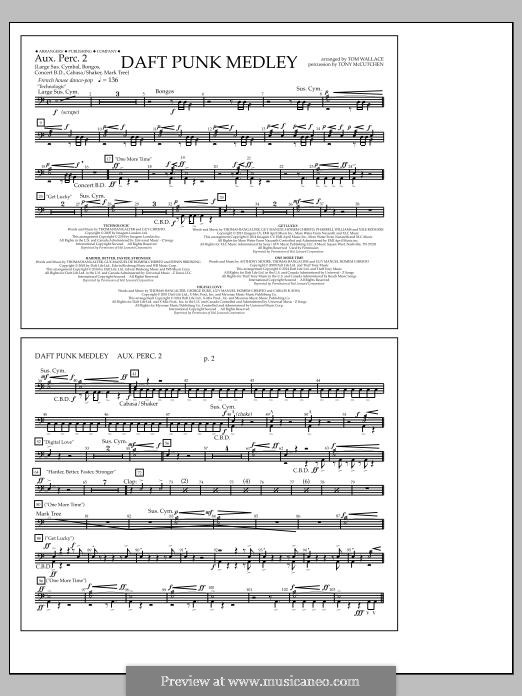 Daft Punk Medley: Aux. Perc. 2 part by Nile Rodgers