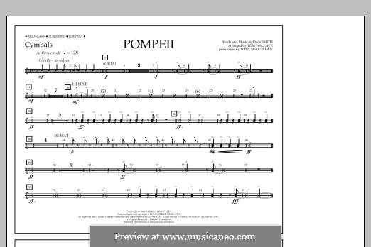 Pompeii (arr. Tom Wallace): Cymbals part by Daniel Campbell Smith