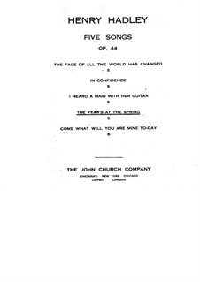 Five Songs, Op.44: No.4 The Year's at the Spring by Henry Kimball Hadley