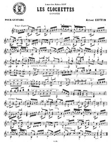 Les Clochettes: For guitar by Alfred Cottin