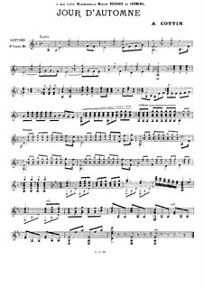 Jour d'automne: For guitar by Alfred Cottin