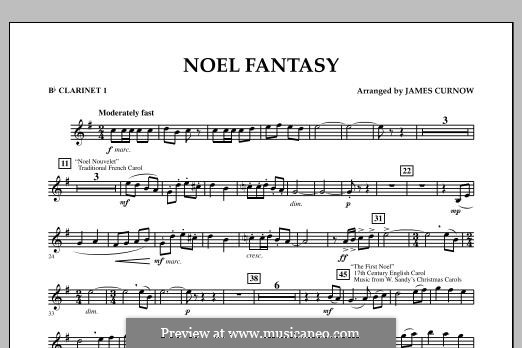 Noel Fantasy by J. Curnow - sheet music on MusicaNeo
