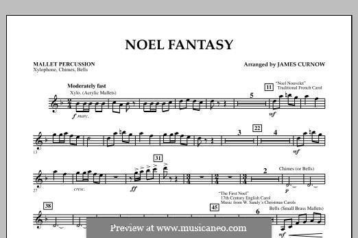 Noel Fantasy by J. Curnow - sheet music on MusicaNeo