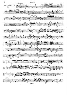 Three Quartets for Flute and Strings, Op.17: Viola part by Franz Alexander Pössinger