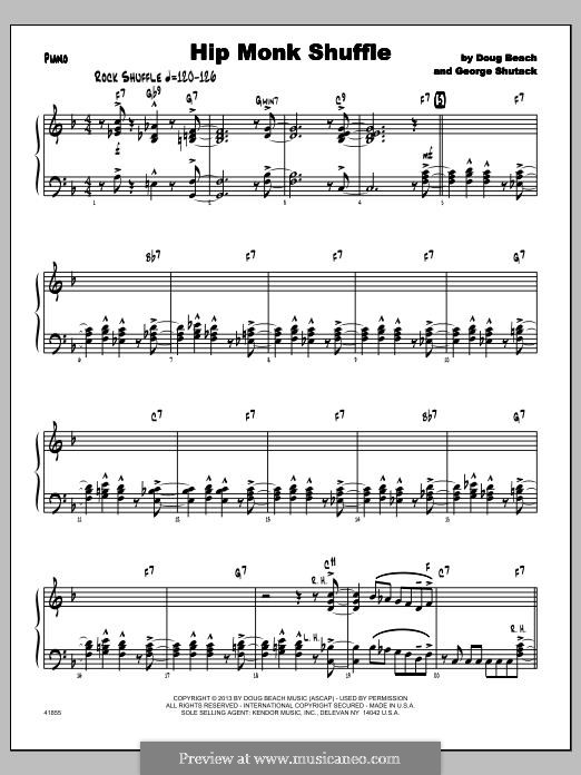 Hip Monk Shuffle: Piano part by Doug Beach