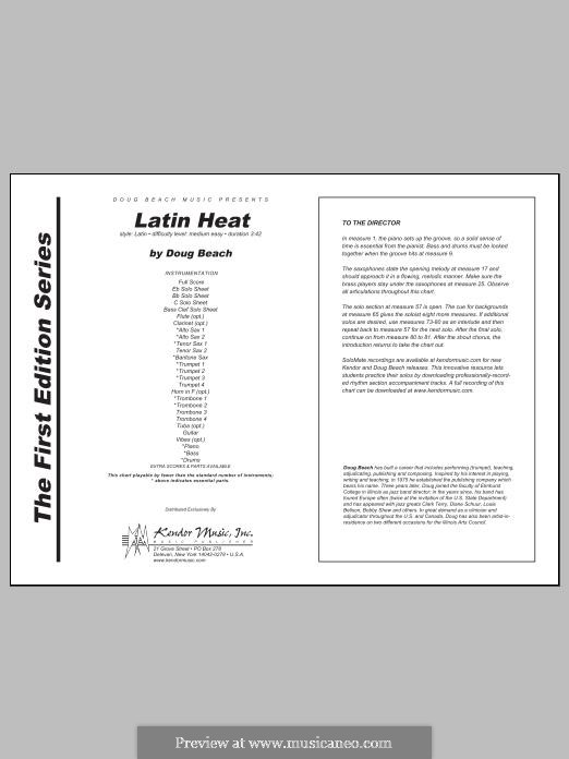 Latin Heat: Full Score by Doug Beach