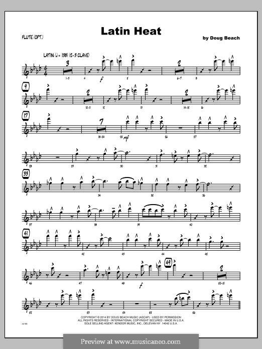 Latin Heat: Flute part by Doug Beach