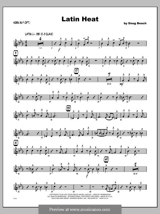 Latin Heat: Horn in F part by Doug Beach
