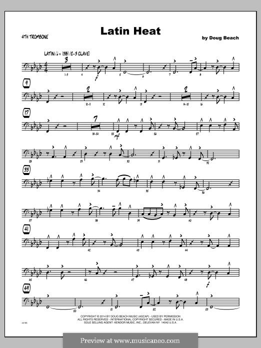 Latin Heat: 4th Trombone part by Doug Beach