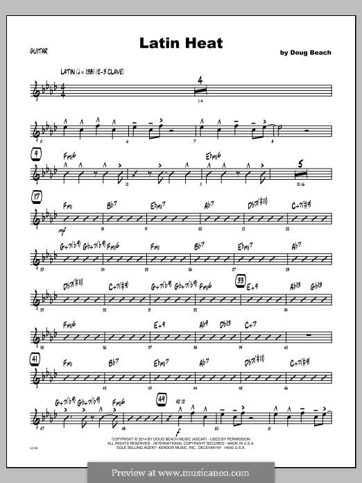 Latin Heat: Guitar part by Doug Beach