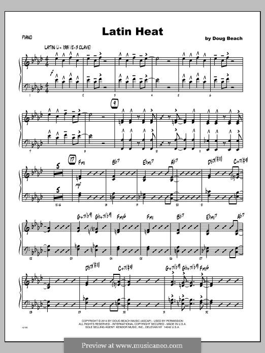 Latin Heat: Piano part by Doug Beach