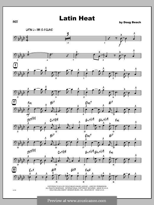 Latin Heat: Bass part by Doug Beach