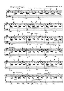 No.24 L'Hirondelle: For piano by Johann Friedrich Burgmüller