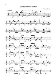 Ineffable Autumn: For guitar by Sergej Kolgan