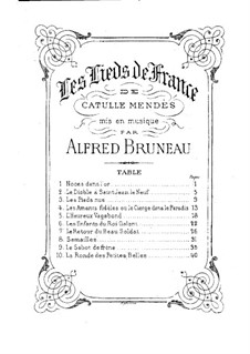 Les lieds de France: Complete set by Alfred Bruneau