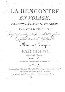 La rencontre en voyage: Full score by Antonio Bartolomeo Bruni