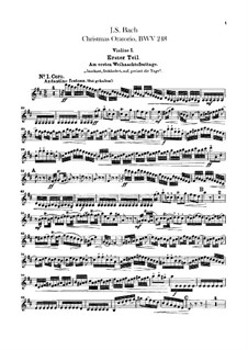 Complete set: Violin I part by Johann Sebastian Bach