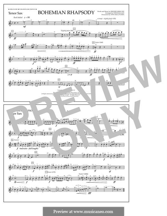 Marching Band version: Tenor Sax part by Freddie Mercury