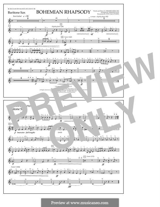 Marching Band version: Baritone Sax part by Freddie Mercury