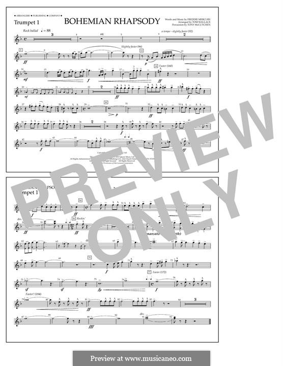 Marching Band version: Trumpet 1 part by Freddie Mercury