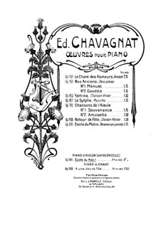 Étoile du Matin. Romance, for Violin (or Cello) and Piano, Op.201: Étoile du Matin. Romance, for Violin (or Cello) and Piano by Edouard Chavagnat