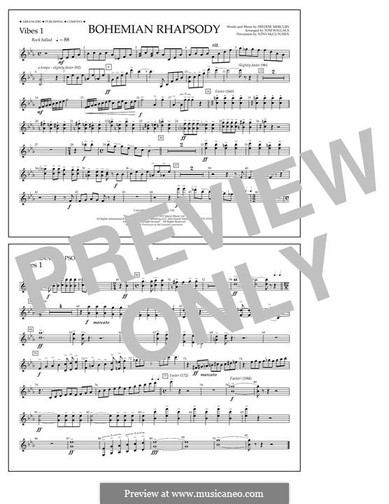 Marching Band version: Vibes 1 part by Freddie Mercury