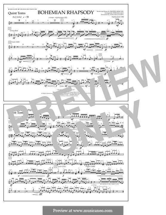 Marching Band version: Quint-Toms part by Freddie Mercury