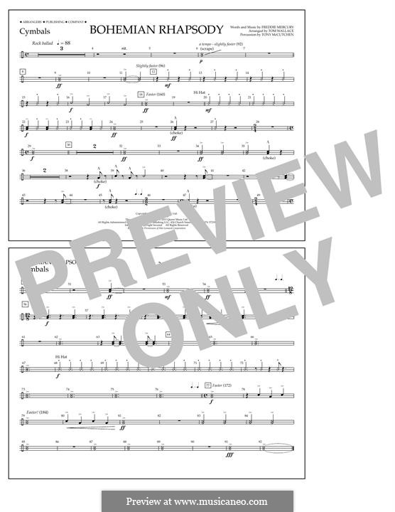 Marching Band version: Cymbals part by Freddie Mercury