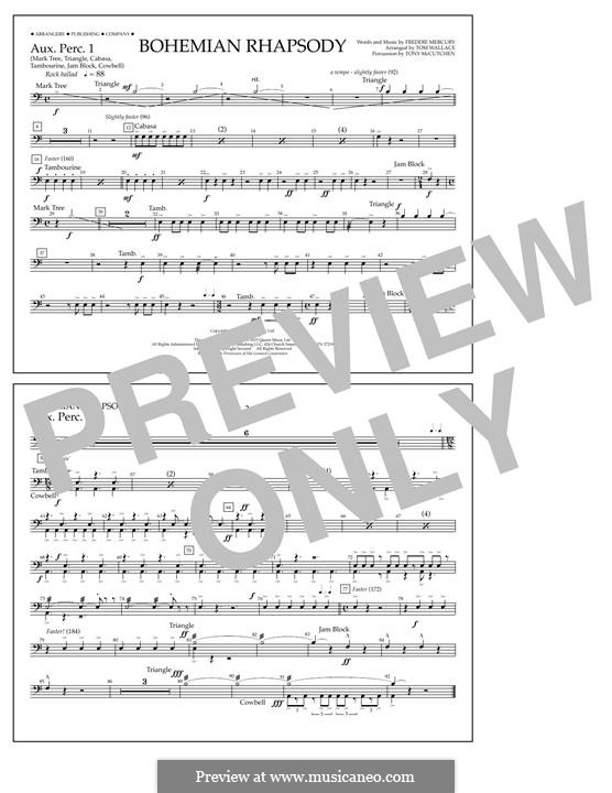 Marching Band version: Aux. Perc. 1 by Freddie Mercury