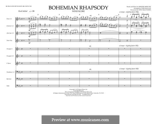 Marching Band version: Wind Score by Freddie Mercury