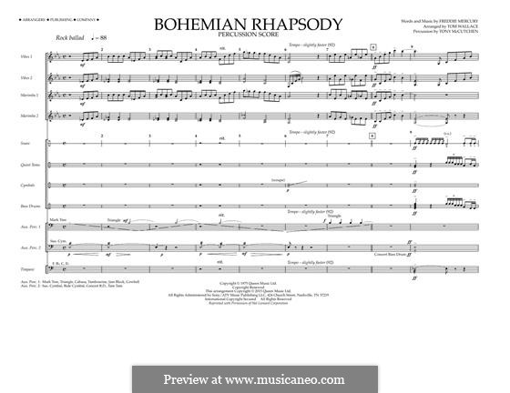 Marching Band version: Percussion Score by Freddie Mercury