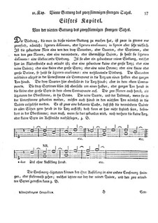 Gründliche Anweisung zur Composition: Kapitel 11 by Johann Georg Albrechtsberger