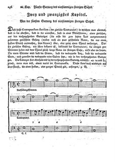 Gründliche Anweisung zur Composition: Kapitel 22 by Johann Georg Albrechtsberger