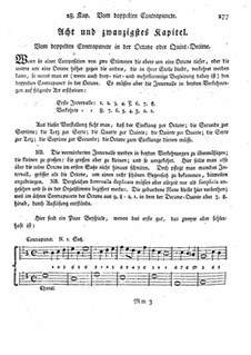 Gründliche Anweisung zur Composition: Kapitel 28 by Johann Georg Albrechtsberger