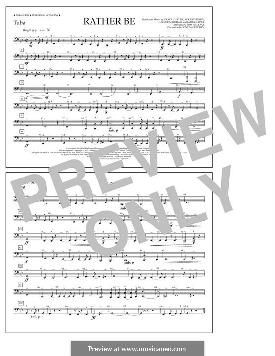 Rather Be (arr. Tom Wallace): Tuba part by James Napier, Grace Chatto, Jack Patterson