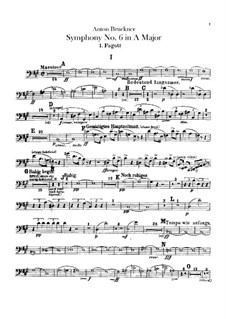 Symphony No.6 in A Major, WAB 106: Bassoons parts by Anton Bruckner