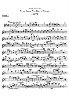 Symphony No.8 in C Minor, WAB 108: Oboes parts by Anton Bruckner