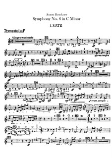 Symphony No.8 in C Minor, WAB 108: Trumpets parts by Anton Bruckner
