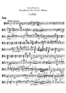 Symphony No.8 in C Minor, WAB 108: Viola part by Anton Bruckner