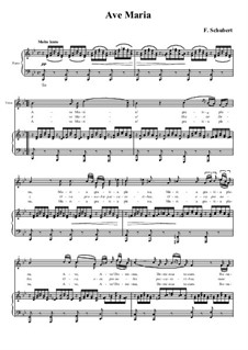 Piano-vocal score (Page 3): B Flat Major by Franz Schubert