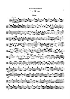 Te Deum Laudamus, WAB 45: Viola part by Anton Bruckner