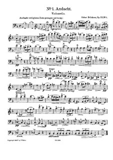 Andacht, Op.53 No.1: Solo part by Oscar Brückner