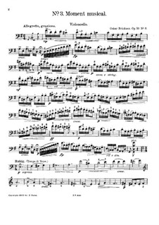 Moment Musical, Op.53 No.3: Solo part by Oscar Brückner