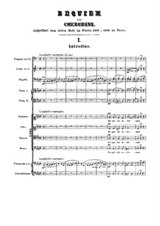 Requiem in C Minor: Full score by Luigi Cherubini